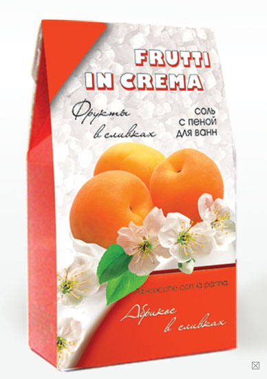 Соль с пен.Frutti in Crema 500г Абрикос в слив.(пачка)