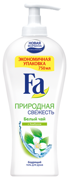 Гель для душа FA Натуральная Свежесть Белый Чай 750 мл