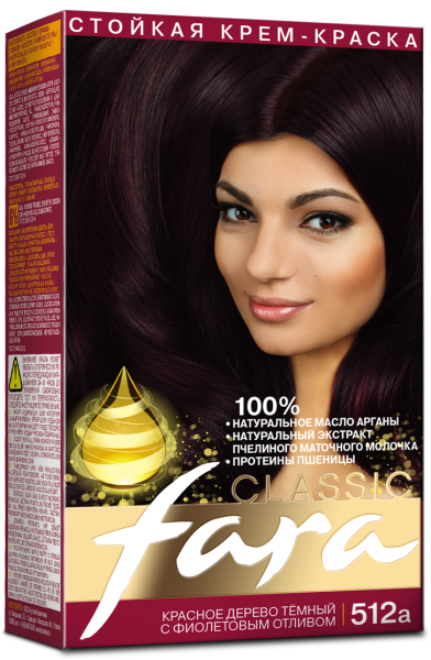 FARA Classic 512А кр.дерево темн.с фиол.кр.д/в.