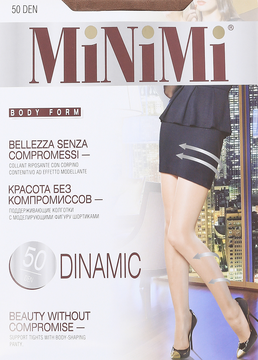 MINIMI Колготки DINAMIC/50den/caramello/2-утяжка торса