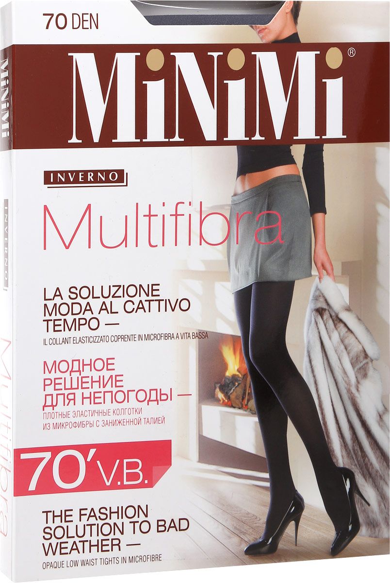 MINIMI Колготки MULTIFIBRA 70 V.B./fumo/2