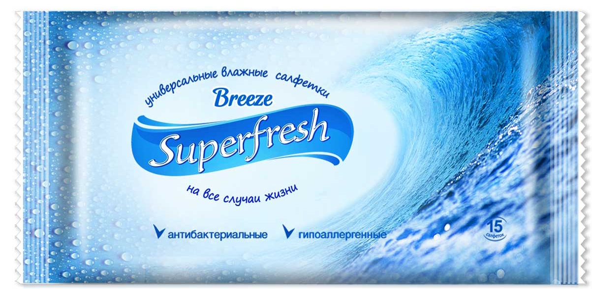 Влаж.салфетки Ultra Fresh Flower & Fruit 15 шт