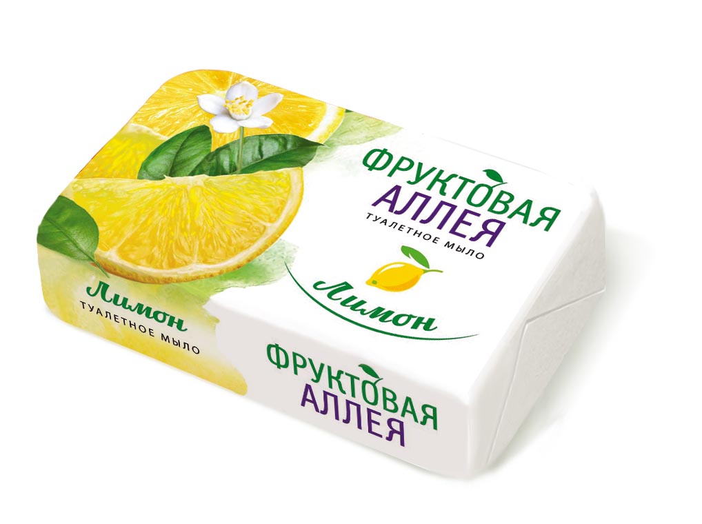 ФРУКТОВАЯ АЛЛЕЯ 90г мыло лимон