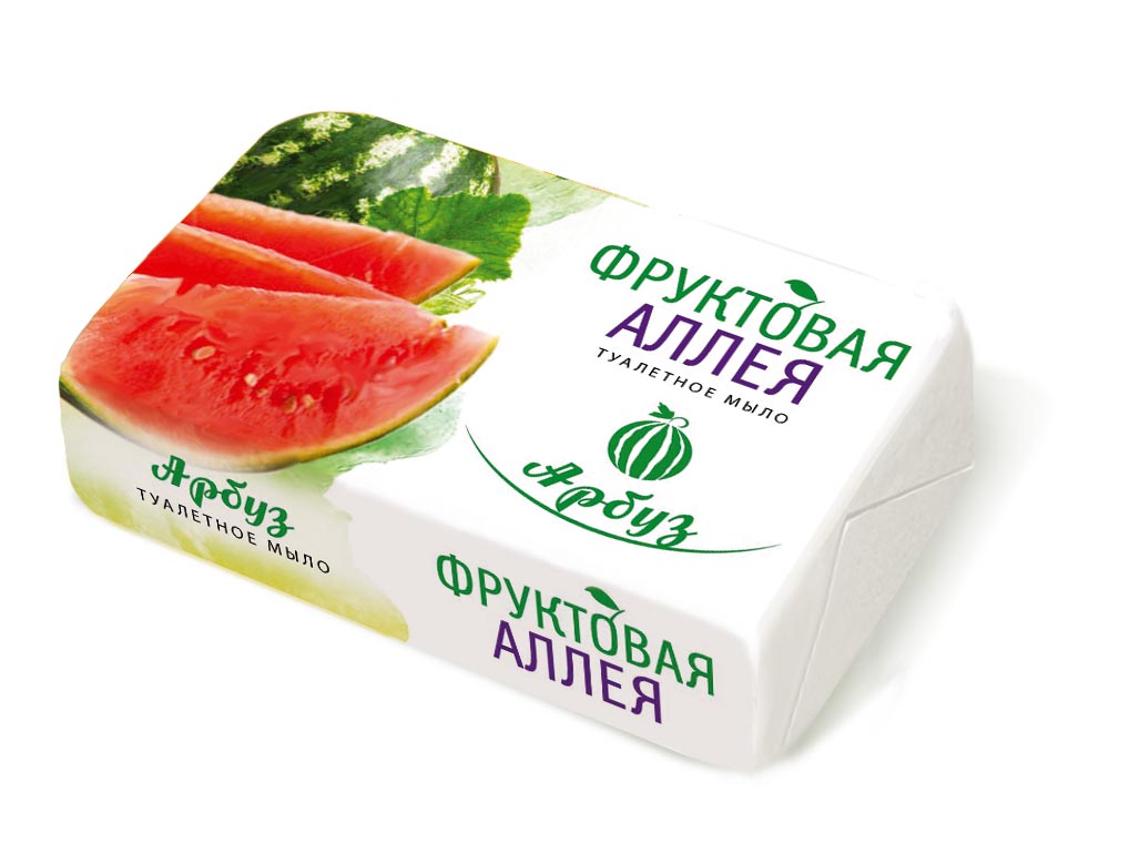 ФРУКТОВАЯ АЛЛЕЯ 90г мыло арбуз