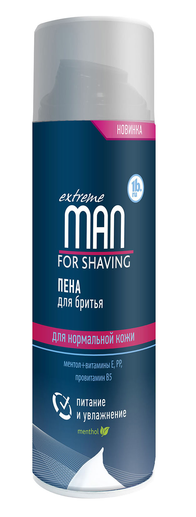 Пена д/бр МAN "1b.ru" д/норм кожи Питание и увлаж. 200мл