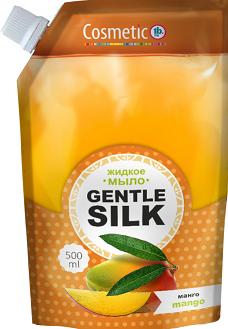 Жид.мыло Gentle Silk 1b.ru 500мл Манго д/п