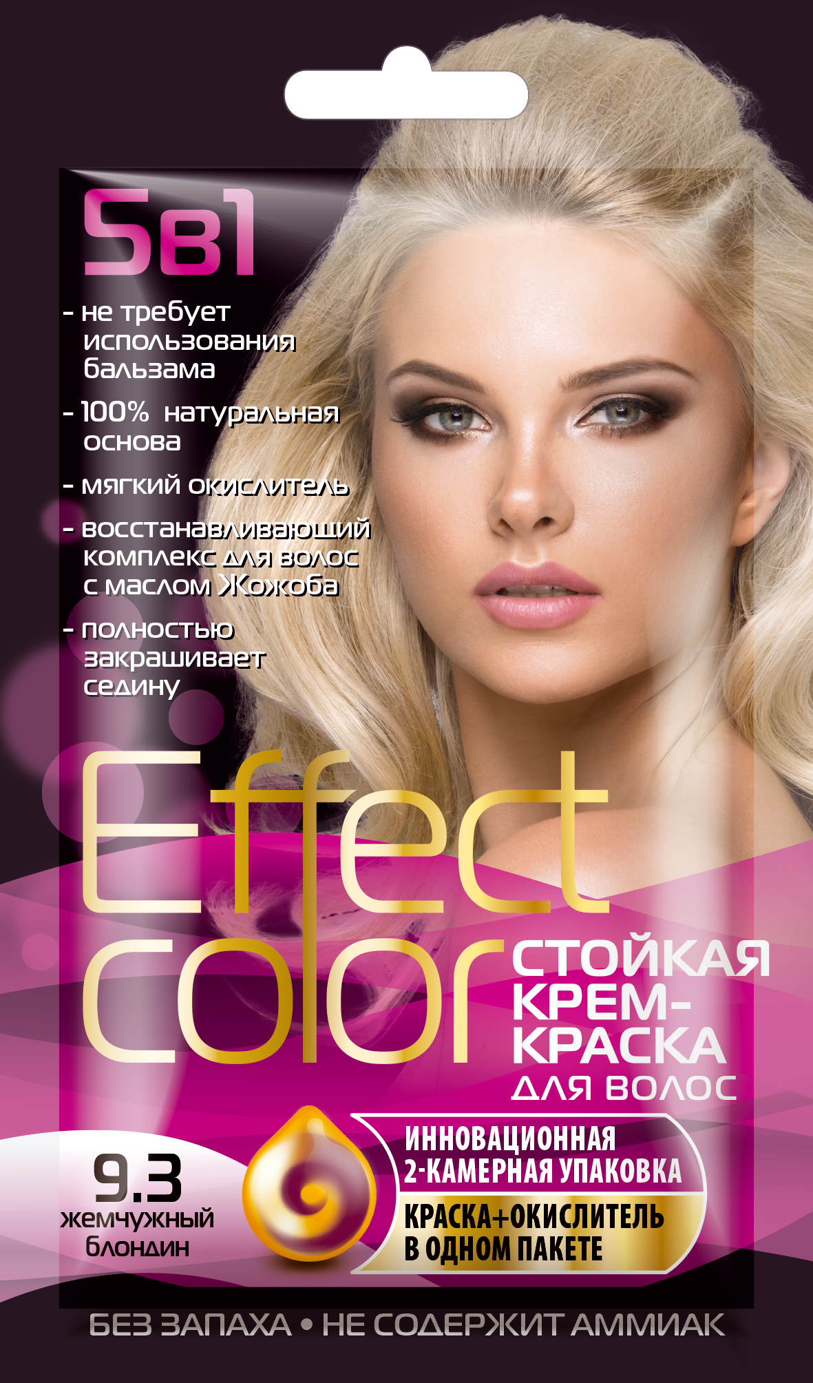 Effect Color Кр.-краска д/вол.50мл Жемч.блондин
